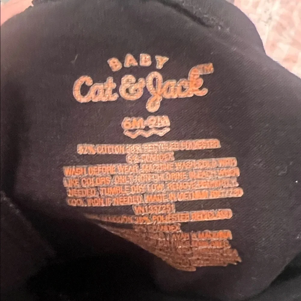 Cat & Jack Black Kids Leggings (6-9 months)